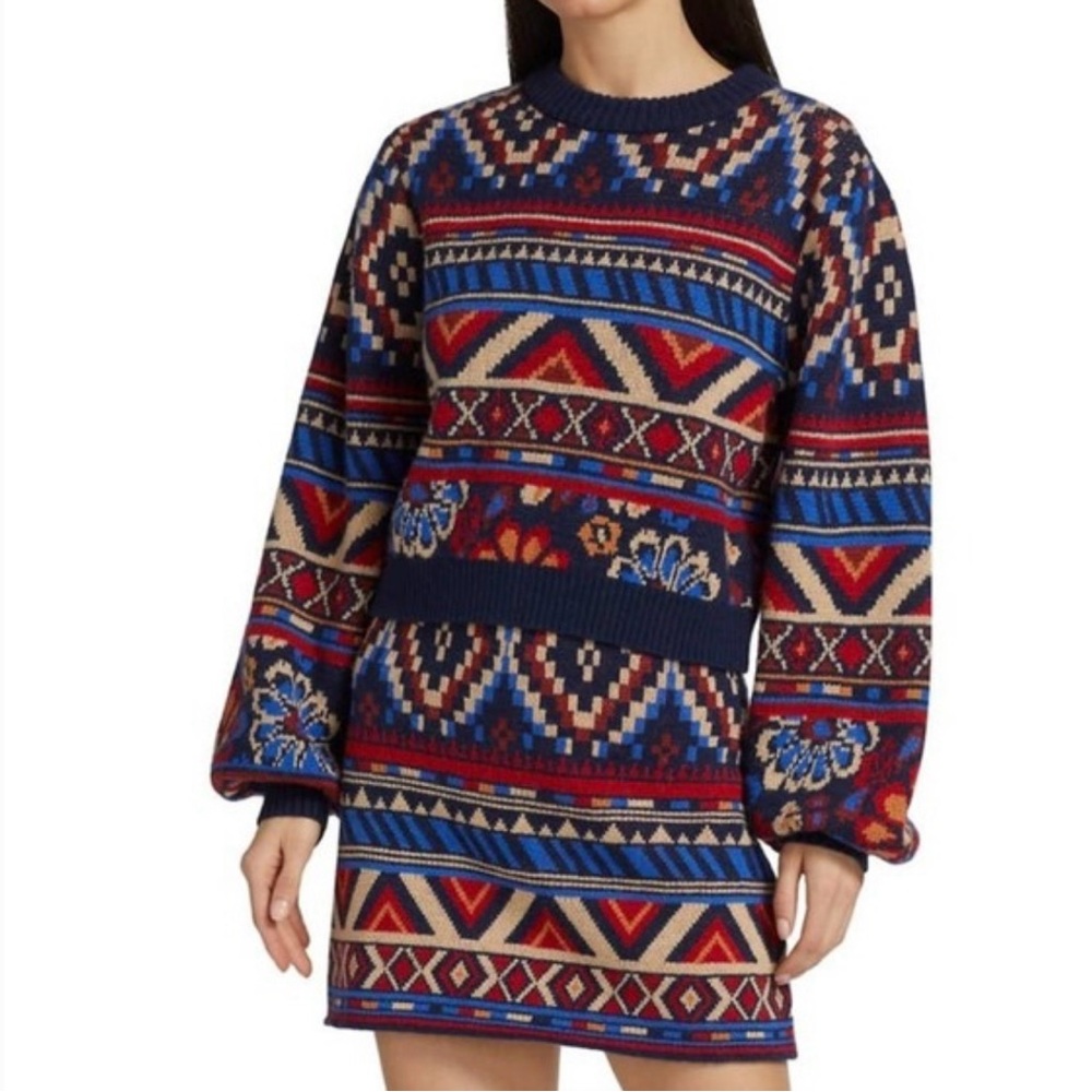 FARM Rio Ainika Tribal Sweater and Skirt Set